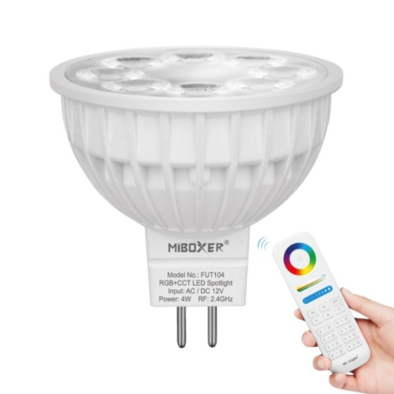 Ampoule MR16 4W RGB+CCT -...