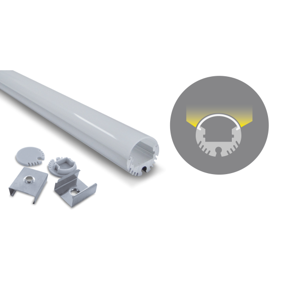 Profilé aluminium rond